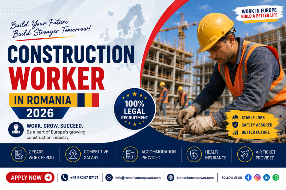Construction Worker job in Romania 2026