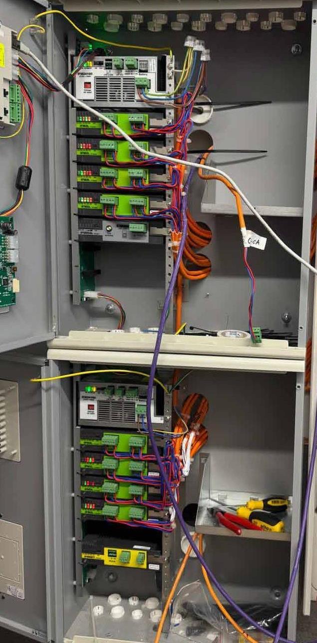 Fire detection panel installation