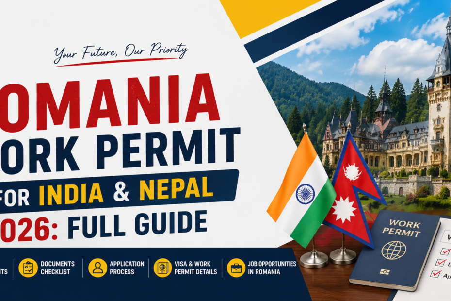 Romania work permit India Nepal 2026 step by step guide for Indian and Nepali workers