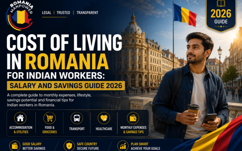 Cost of living in Romania for Indian workers 2026 monthly expenses salary savings guide