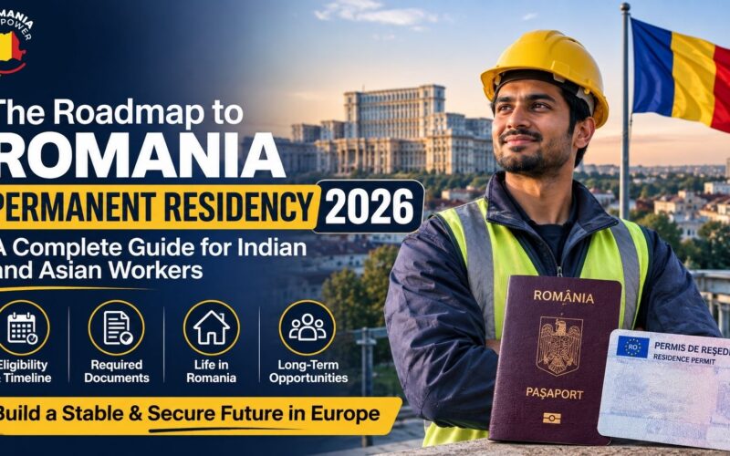 Romania permanent residency 2026 guide Indian Asian workers TRC to PR Schengen family reunification