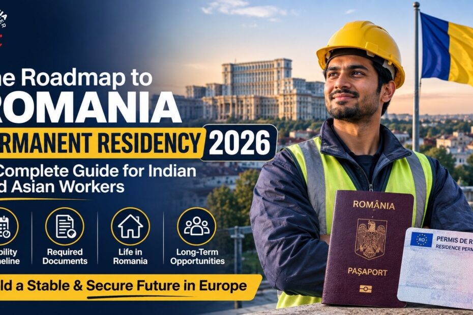 Romania permanent residency 2026 guide Indian Asian workers TRC to PR Schengen family reunification