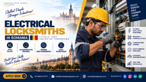 Professional technician assembling an electrical panel for Electrical Locksmith jobs in Romania.