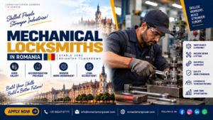 Skilled industrial technician performing tasks for Mechanical Locksmith jobs in Romania.