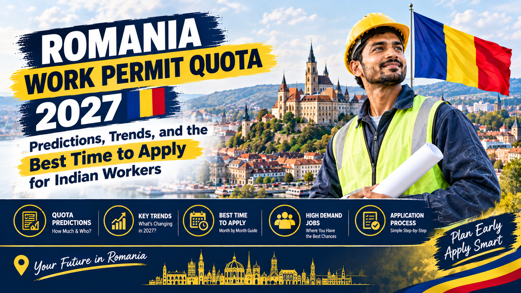 Romania work permit quota 2027 predictions Indian workers sectors salary timeline application guide