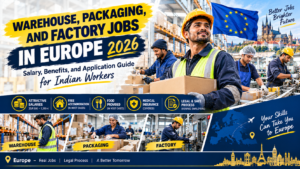 Warehouse jobs in Europe for Indians 2026 factory packaging salary visa Romania Serbia Albania guide